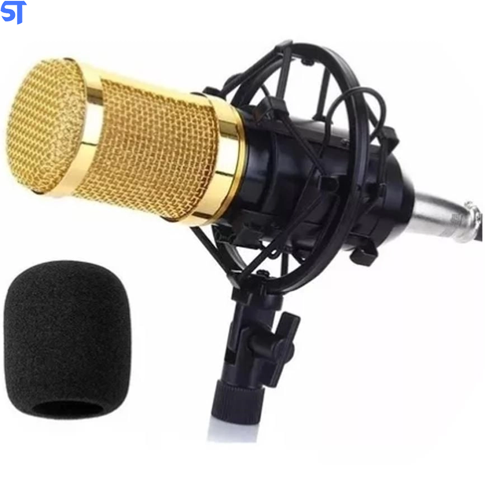 Microfone Estúdio Condensador Bm-800 Profissional
